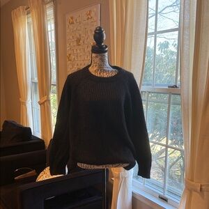 MaxMara Black Knit Crewneck Sweater